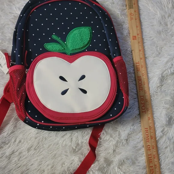 Gymboree Teachers Favorite Apple Theme backpack. School bookbag